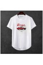 Erkek Ön Baskili T-shirt Plus Model